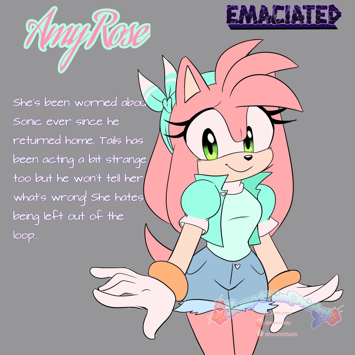 SumpthinPhishy's tweet image. WE ARE BACK ✨✨✨✨

Emaciated au Amy Rose!!

#SonicEmaciatedAU #execommunity