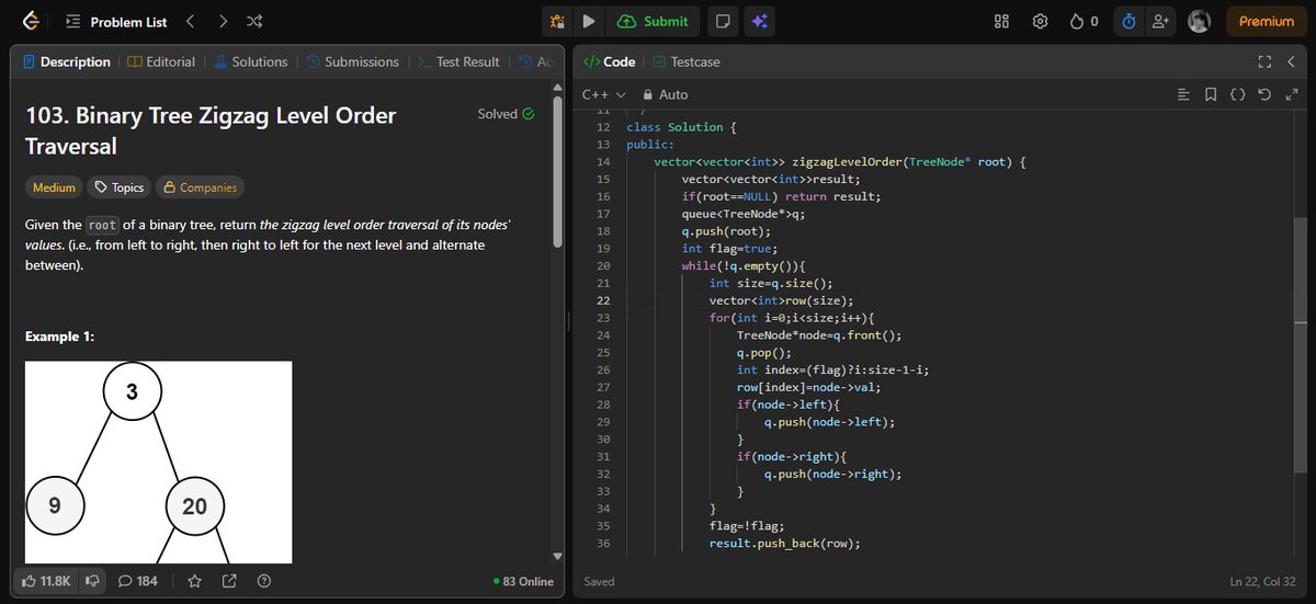 gauravnickk777's tweet image. Today&apos;s Grind ⚡
🌳 DSA — Binary Tree Zigzag, Vertical &amp;amp; Boundary Traversal
💻 Added smooth Framer Motion animations to my project
🇯🇵 Practiced Japanese for 30 mins — consistency &amp;gt; perfection!

#DSA #WebDev #FramerMotion #ReactJS #CodingJourney #JapaneseLearning #100DaysOfCode