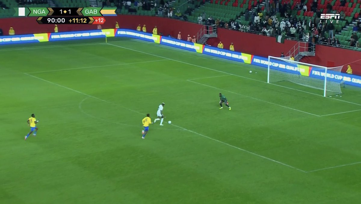 Osihmne should be hitting the back of the net