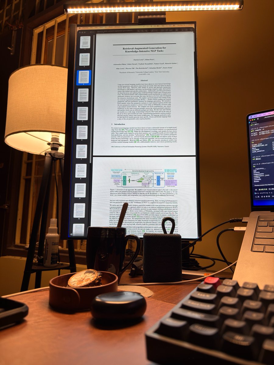 Finally after a chaotic week,  

I’m spending the night diving into a research paper on RAG…
one of the most fascinating directions in modern NLP.

Also brushing up on some calculus,
because neurons aren’t the only things that need activation.