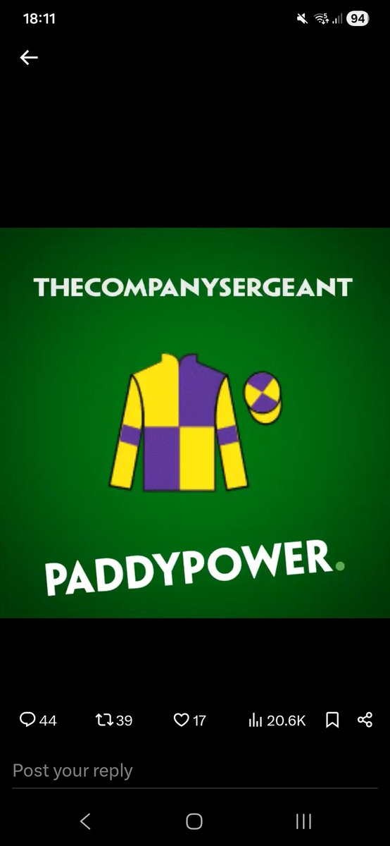 Jayoh2387's tweet photo. @paddypower https://t.co/OHlPrbnov9