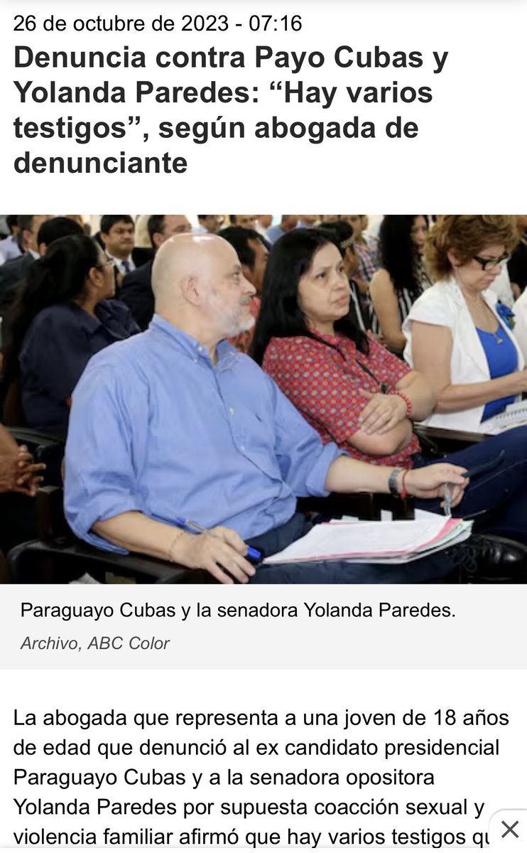 ¿En serio Paraguayo Cubas nuevamente aparece como un actor importante en la oposición? ¿Tenemos que hacernos los ñembo tavy y olvidar que estuvo involucrado en un caso de coacción sexual y violencia familiar? ¿Porque es opositor se le permite todo? Memoria corta chera’a 🤦🏻‍♂️