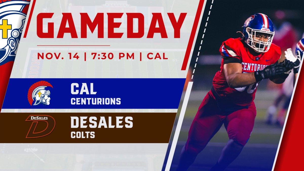 Game day!

Football hosts DeSales in the 2nd round of the 3A playoffs tonight. 

CAL enters tonight's game on an 18-game winning streak, tied for the longest in program history.
