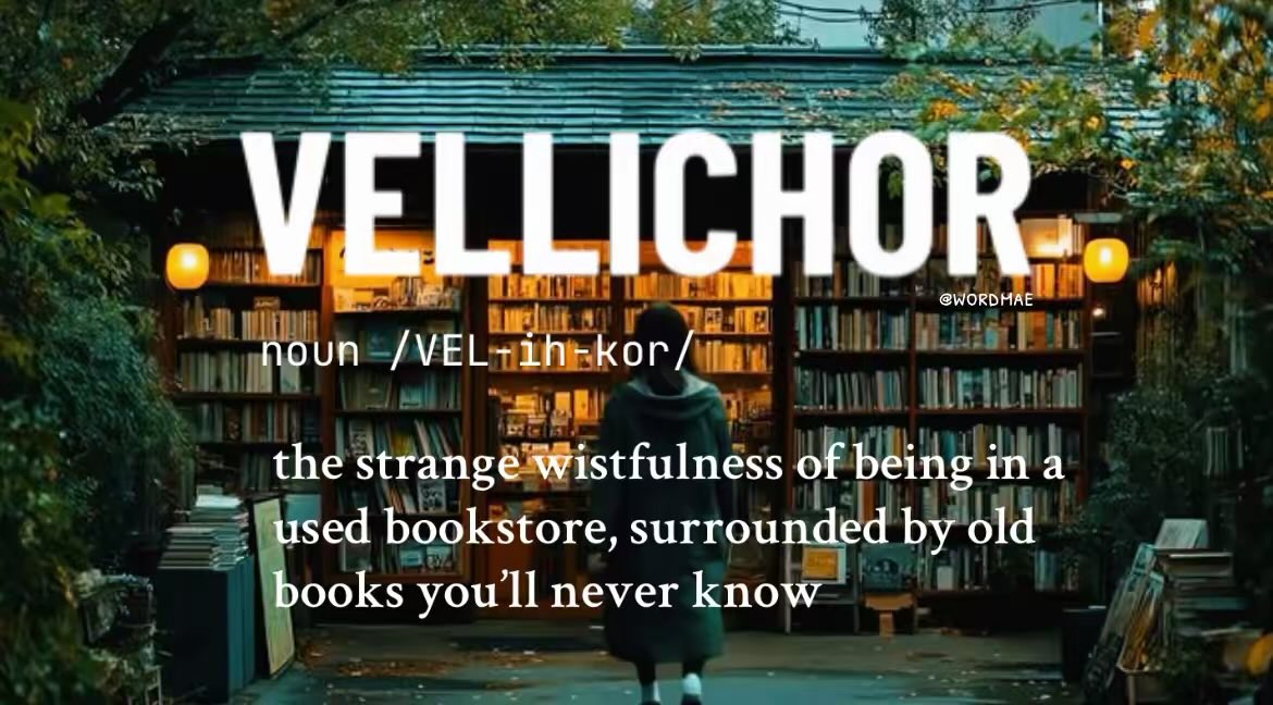 word0taku's tweet photo. Vellichor (n.) https://t.co/s7jAZ1BQR0