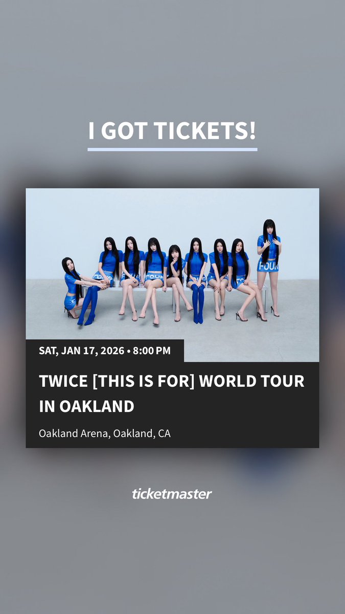 lordbvrbatos's tweet photo. hey onces! i’m selling a ticket for the TWICE show in oakland day 1! let me know if interested <33 rfs: i’m a broke college student and i impulsively bought this 😭 #TWICE_THISISFOR_WORLD_TOUR #twice #TWICE交換 #TWICE_10th_Anniversary #twicetickets #wtstwice https://t.co/Wh8iGgC5qf