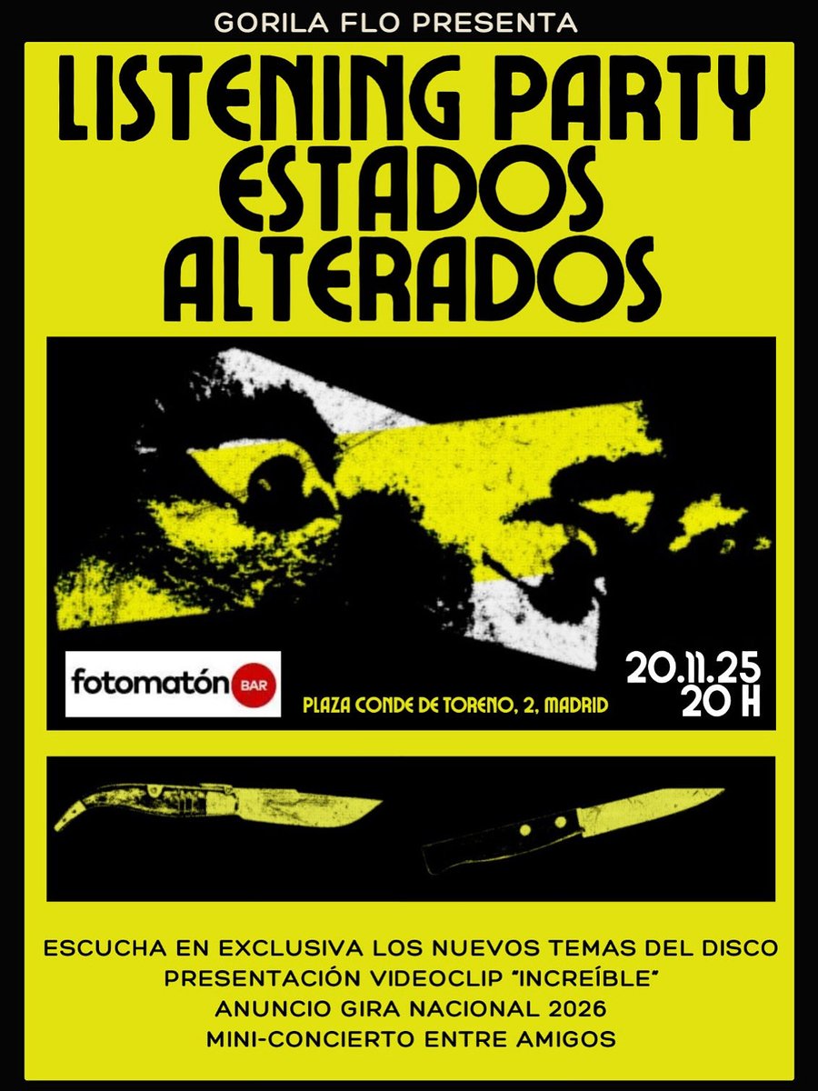 GorilaFlo's tweet photo. Habrá que hacer un fiestorro unas horas antes de que salga el disco después de 2 años currando en esto, no? https://t.co/tyj1pLLXGG