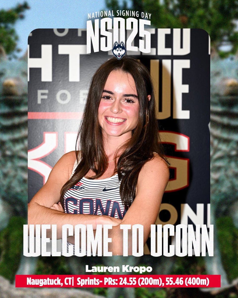 UConn Track &amp; Field is excited to welcome Lauren Kropo to Storrs! 💙🤍

#bleedblue #uconntfxc