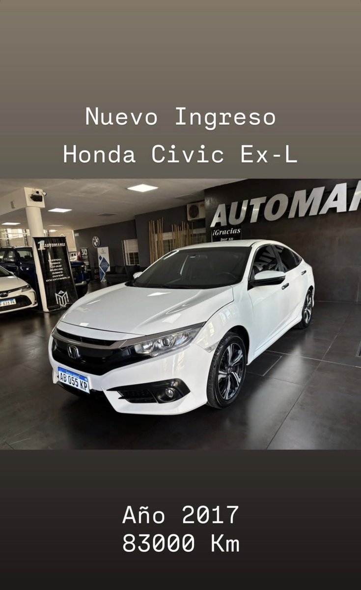 HONDA CIVIC EXS FULL 2017 impecable .