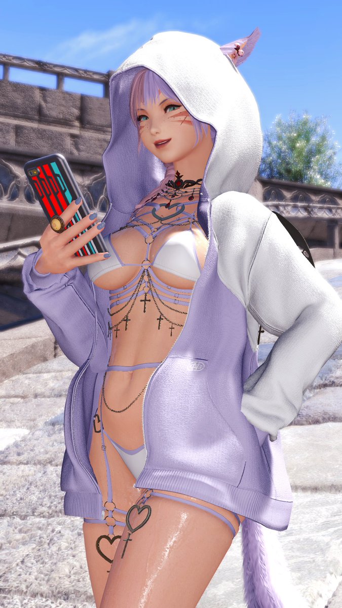 𝔻𝕒𝕪 𝟙𝟛/𝟛𝟘: ℍ𝕠𝕠𝕕𝕚𝕖 𝔻𝕒𝕪
borrowed your hoodie for a walk! you don't mind, do you?  😛
#gposers #miqote #gpose