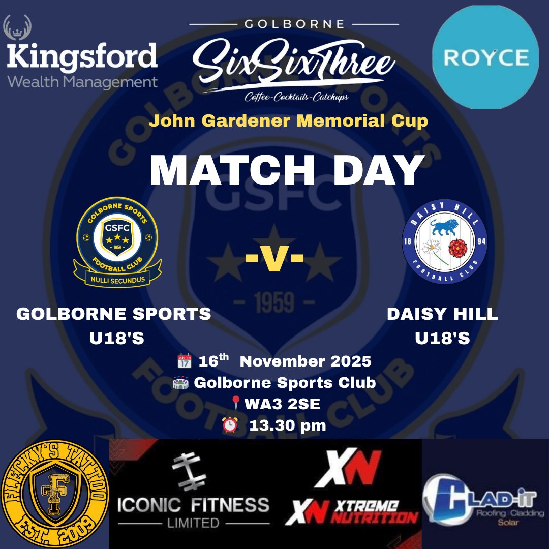 Our final fixture of the weekend is Sunday as our u18s face <a href="/OfficialDHFC/">Daisy Hill FC</a> u18s yet again, this time in the league cup, looking for the same result as last week. Come down and support the lads, bar open from 12.  <a href="/NORTHWESTYOUTH2/">NORTH WEST YOUTH ALLIANCE</a> #utfg