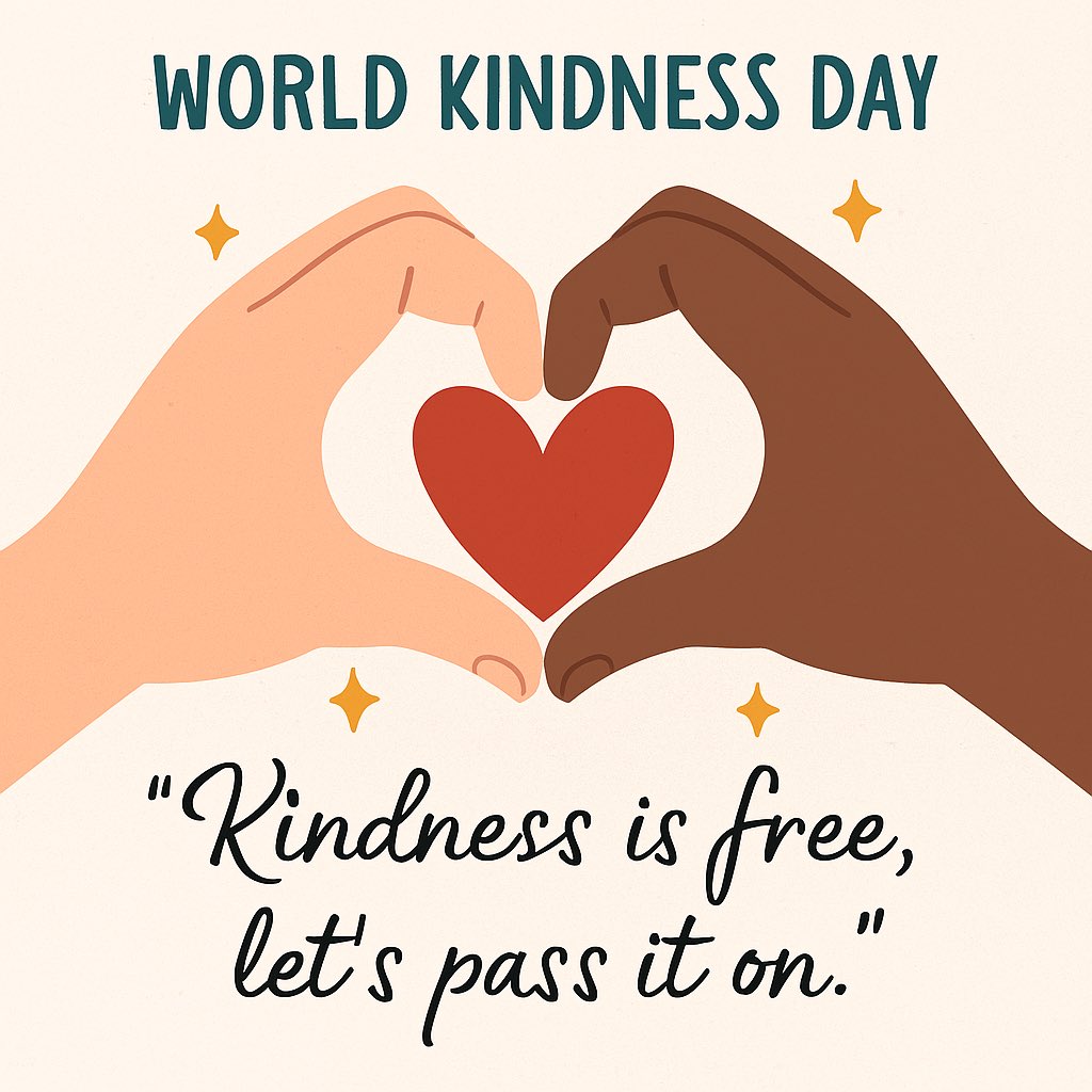 ‘ Kindness is free - let’s pass it on ‘

#worldkindnessday #happiness #BeKind #kindness