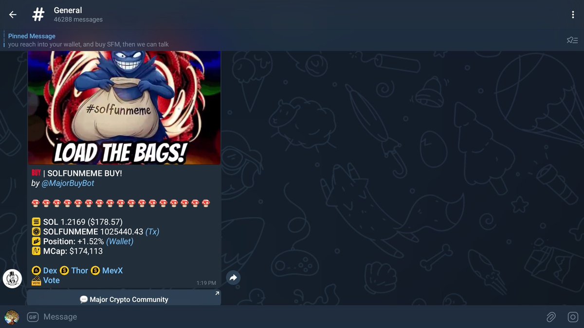 I now own 68,460,161.118326 SOLFUNMEME 
that is %6.84 . More to come. Buy the solana dip and get your position in sfm asap bro