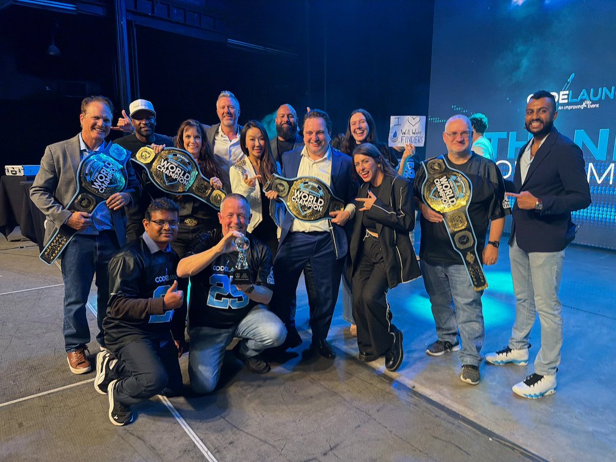 jkwuc89's tweet image. @improving Team OH-IO is the 2025 @CodeLaunch  Professional Coder Champions! And @wellwaterfinder  is the 2025 CodeLaunch Startup World Champions! 🏆🥇