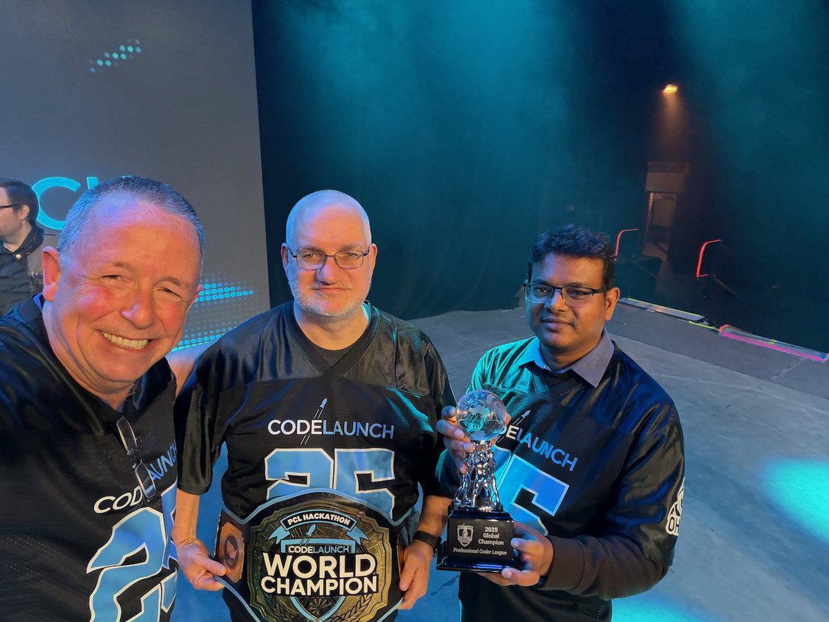 jkwuc89's tweet image. @improving Team OH-IO is the 2025 @CodeLaunch  Professional Coder Champions! And @wellwaterfinder  is the 2025 CodeLaunch Startup World Champions! 🏆🥇