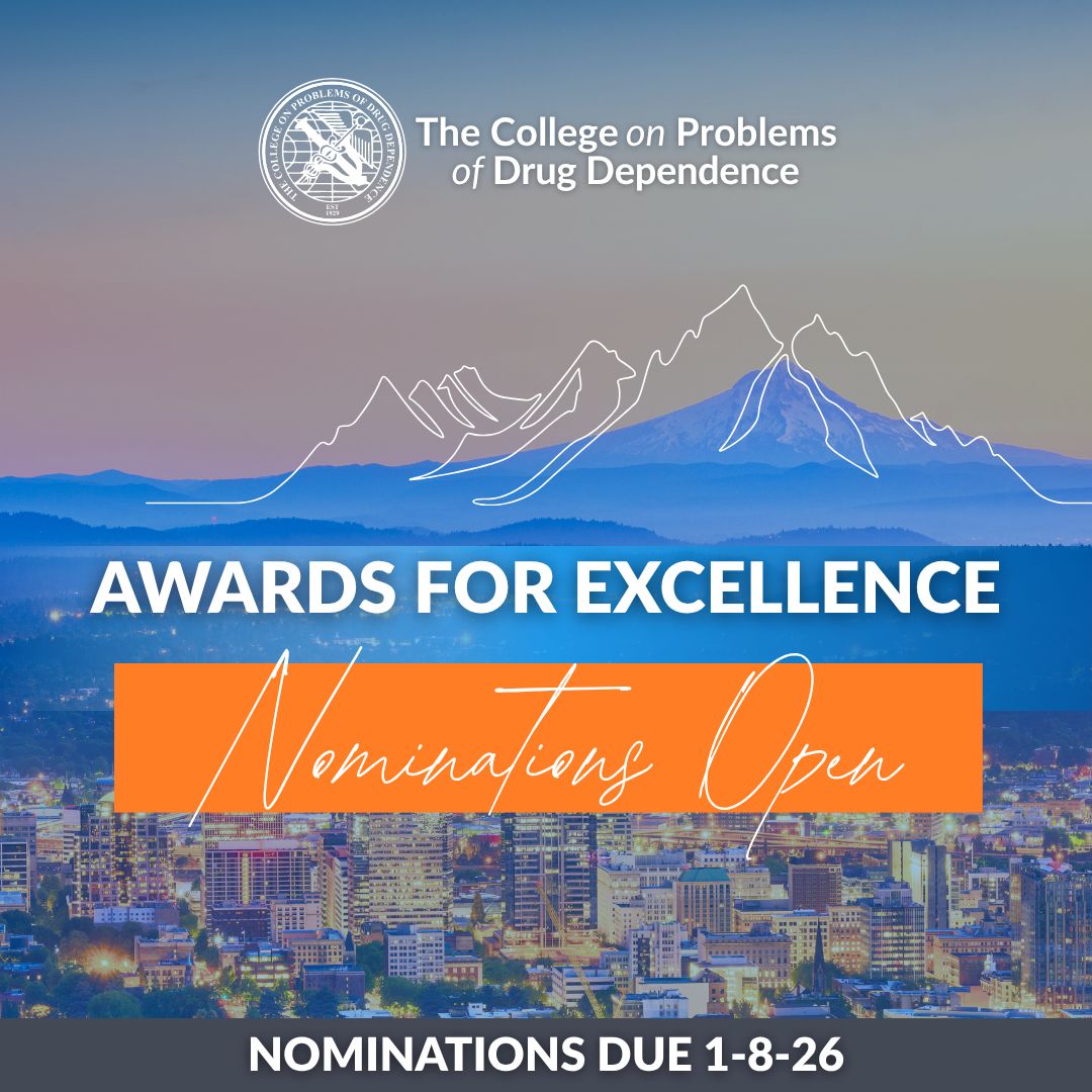 The College on Problems of Drug Dependence tweet media