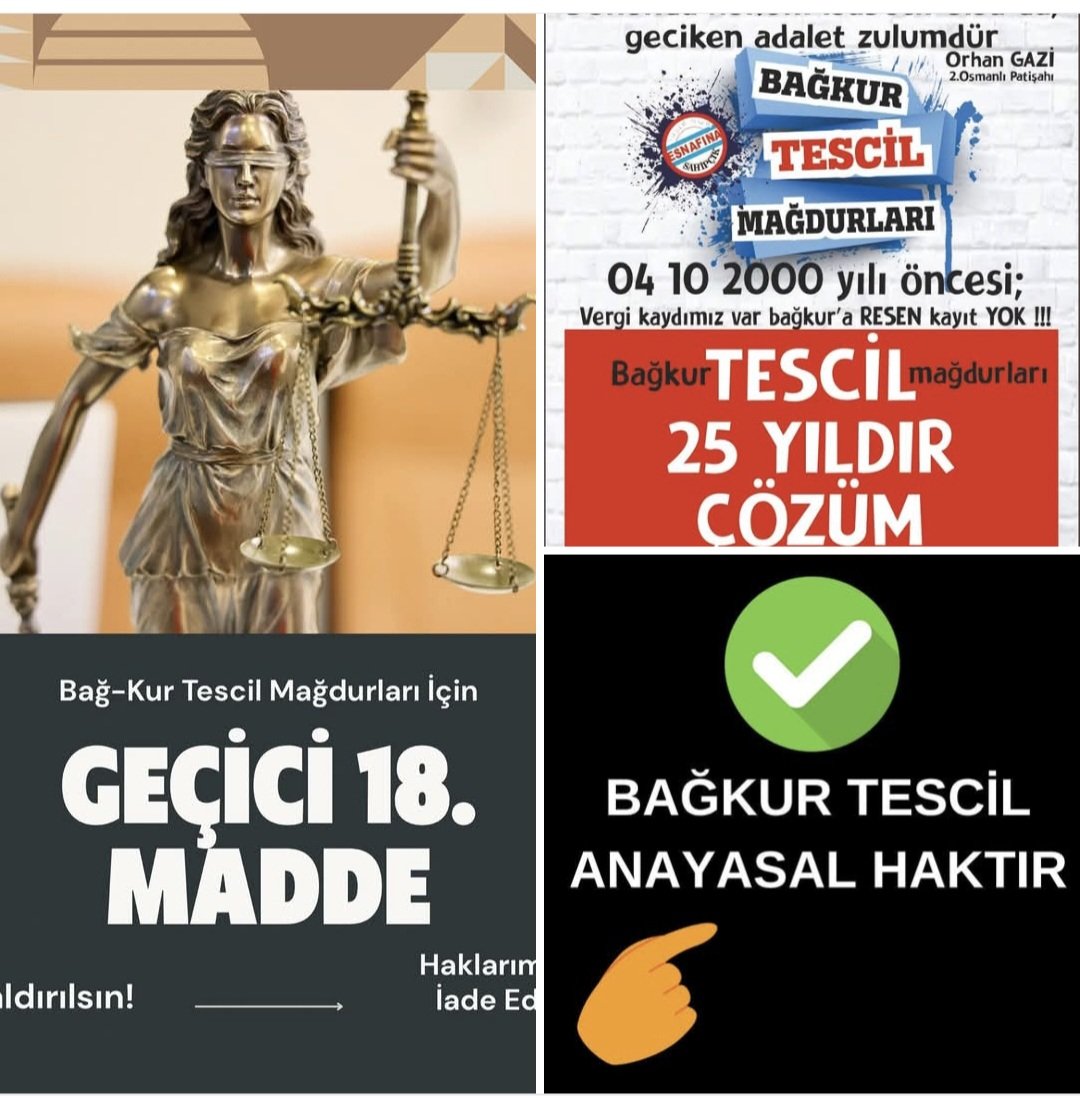 <a href="/EytEmeklilerFed/">EYT VE EMEKLİLER FEDERASYONU</a> <a href="/MDervisogluTR/">Müsavat Dervişoğlu</a> <a href="/BAGKURDERNEGI/">BAĞKUR VE EMEKLİLERİ DERNEĞİ (BAĞ-DER)</a>