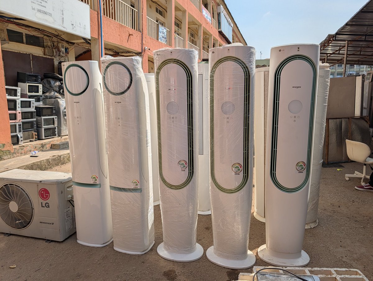 mark2sunny's tweet photo. 2hp and 2.5hp SAMSUNG INVERTER TOWER UNIT AC 

✅ Original Korean Made 
✅ Working perfectly 
✅ Super chilling 
✅ Factory fitted 

PRICE: 1.3m

↙️↙️↙️ IF YOU BUY MORE THAN ONE YOU'LL GET FREE INSTALLATION ↙️↙️↙️↙️

SUITE A06-A07 GOSTU PLAZA FIRST AVENUE GWARINPA ABUJA BESIDE OANDO FUEL STATION. 
📞💬 0806 727 3764

CHIRAPH PLAZA FIRST AVENUE GWARIMPA ABUJA BESIDE CRUMBLES SUPERMARKET BESIDE GENESIS 
📞💬08033567721

Unit G-12 IKEJA TOWN SQUARE, NO.131, OBAFEMI AWOLOWO WAY, IKEJA, LAGOS
0807 249 5308
09162596406