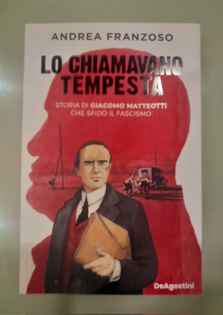 Grazie all'iniziativa #ioleggoperché
ho donato questo libro alla Scuola elementare frequentata da mia figlia Teresa: "Lo chiamavano Tempesta. Storia di Giacomo Matteotti che sfidò  il fascismo" (DeAgostini, 2024) di Andrea Franzoso 📚