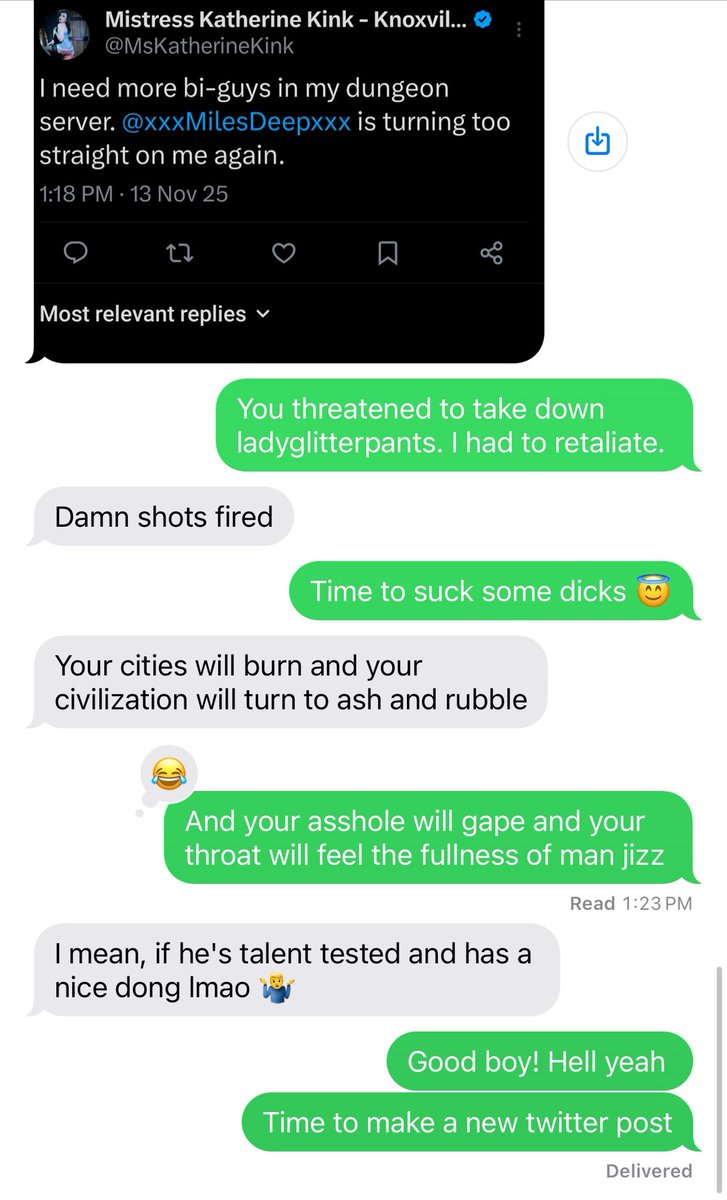 ALERT!! 🚨 Calling all Talent Tested creators with nice dongs!! Do you wanna collab with <a href="/xxxMilesDeepxxx/">Miles Deep</a> 😇😇😇 He’s very available.