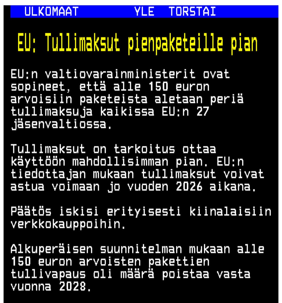 Tämä onkin nopeaa, jopa 2026 vuoden aikana… 🙈🙈