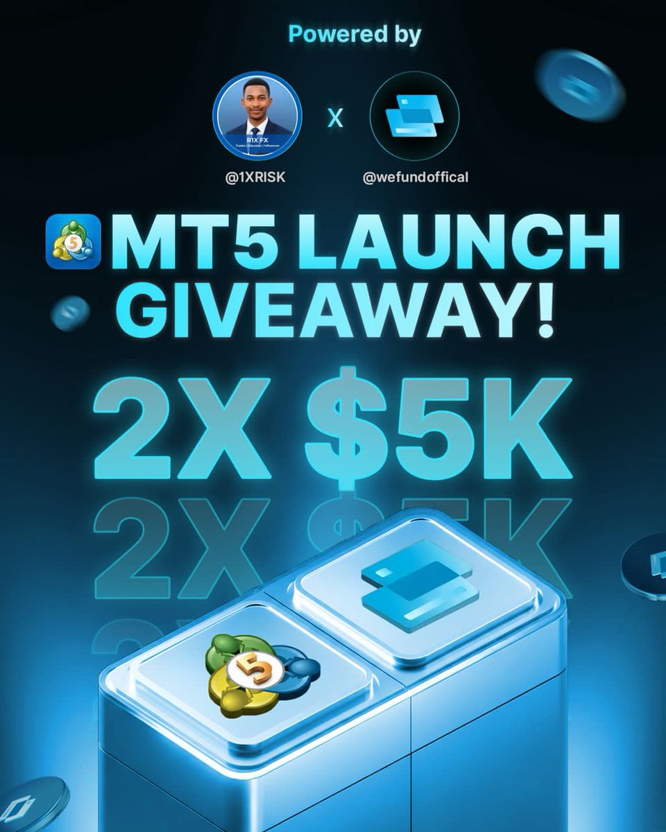 -THE $5,000,000 GIVEAWAY IS LIVE! 🎁

The $5,000,000 Giveaway is officially live 🚀
To join, you must complete a few tasks inside our WeCoins reward program. Follow the steps below.

Follow 
<a href="/wefundofficial/">WeFund - Prop Firm</a> || <a href="/1XRISK/">R1X TRADES</a> || <a href="/DailyEdgeFx/">Daily Edge</a>

Repost and comment done.

Join the WeFund