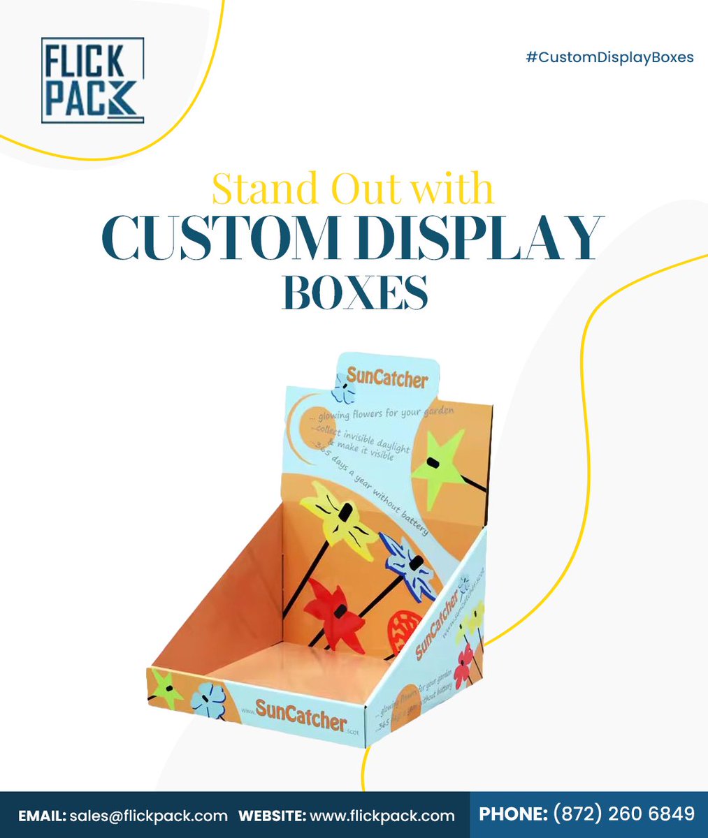 FlickPack21231's tweet image. Grab your customers attention with Custom Display Boxes designed to showcase your products with maximum visibility and brand appeal.

Visit Now:  flickpack.com/custom-display…

#Flickpack #CustomDisplayPackaging #DisplayPackaging #CustomDisplayBoxes #Display #Displays #Sales #Business