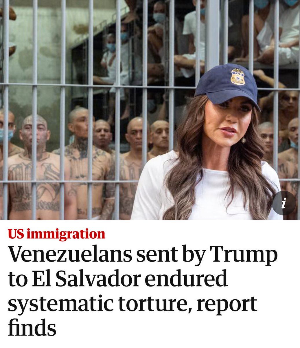 WHAT WE KNOW:

The Trump administration knowingly sent more than 252 Venezuelans to El Salvador… to be tortured, abused, sexually assaulted, and raped.

And before anyone says, “they were gang members” (which wouldn’t justify this anyway)… roughly half had no criminal record,