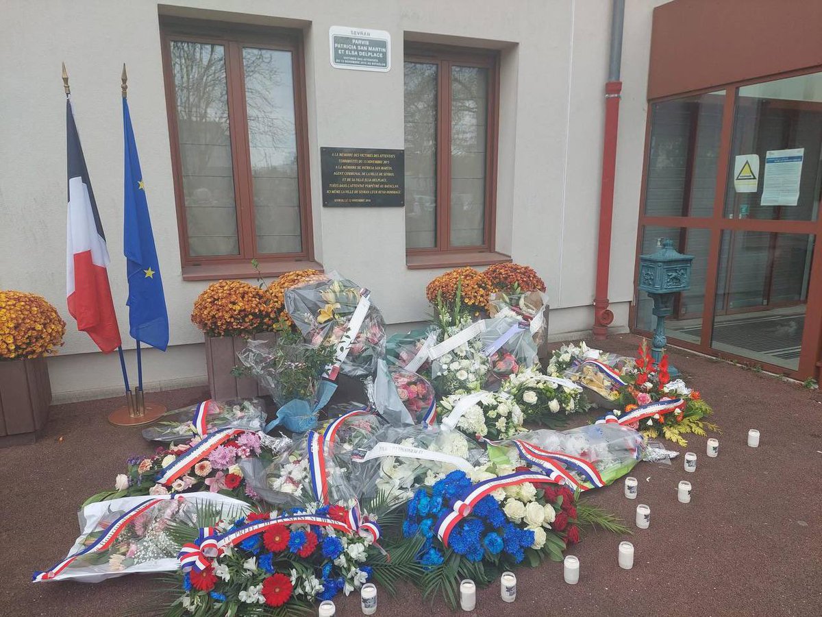 BinetSophie's tweet photo. 13 novembre 2015 – 13 novembre 2025.
Dix ans après, nous n’oublions rien.

La CGT rend hommage aux 130 victimes, et tout particulièrement à nos camarades Patricia San Martin et Richard Rammant, tombés au Bataclan.

Ensemble, nous luttons pour la paix, la justice et l’égalité. https://t.co/8mdMRYfuuB