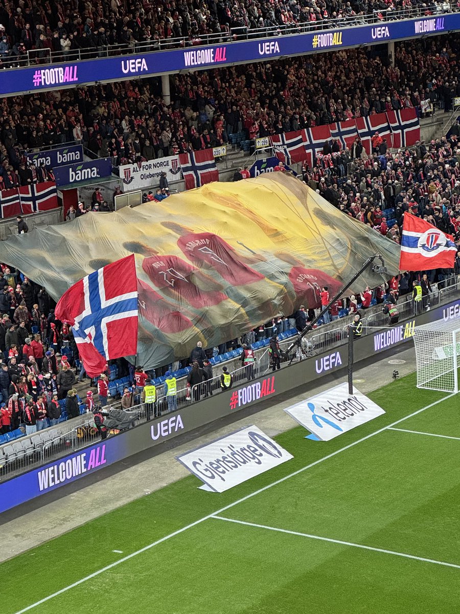 Noruega praticamente classificada para a sua primeira Copa do Mundo desde 1998. 🇳🇴4-1🇪🇪 80’ <a href="/nff_landslag/">Fotballandslaget</a> <a href="/FIFAWorldCup/">FIFA World Cup</a>