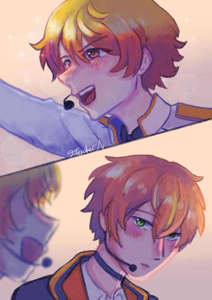 naoyafletcher's tweet photo. Distracted 🥞🌟
#prsk_FA  #彰司 #akikasa https://t.co/Q2mI8gSwme
