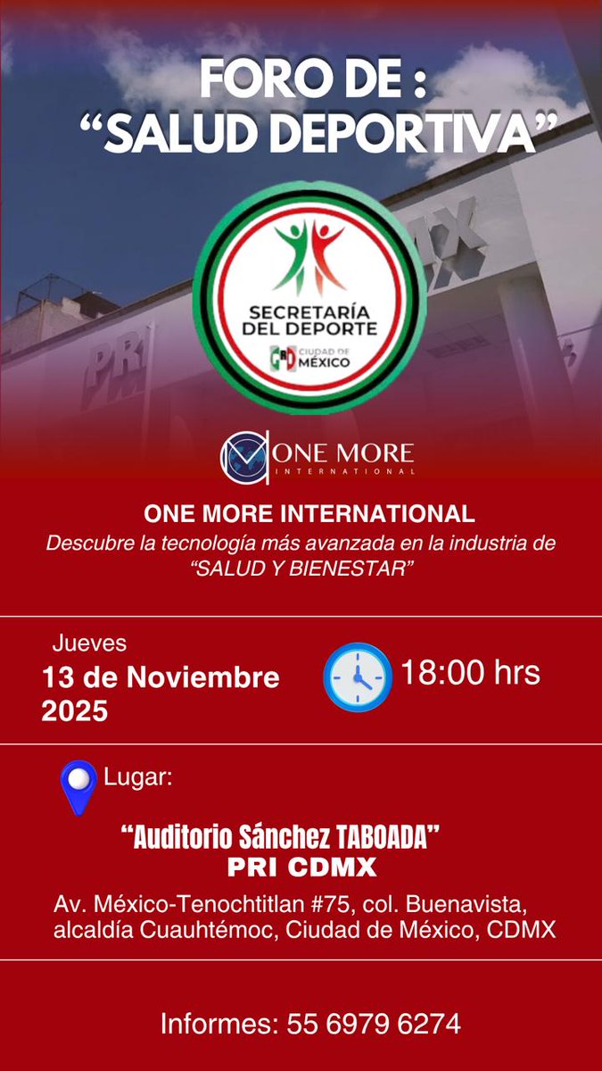 Subsecretaría del Deporte PRI ciudad de México (@cdmxdeporte) on Twitter photo 