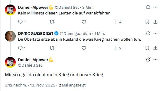 Langsam kapier ich, wie die in der #AfD kommunizieren. 

Obwohl es geringfügige Ähnlichkeiten zu einer ersten Kontaktaufnahme mit fremden Lebensformen gibt, ist mir nun ein grundlegender Informationsaustausch möglich.