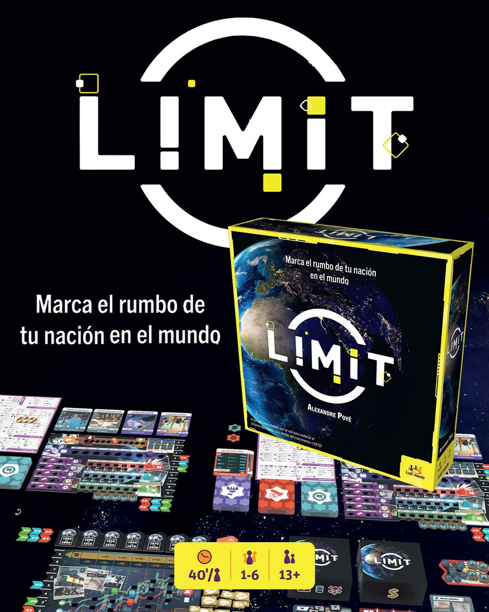 Asmodee_es's tweet image. ¡Explora los límites del planeta!

Limit es el juego competitivo de civilizaciones en el que las decisiones cuentan y una mala solución puede cambiar el mundo.🌱

En un mundo sorprendentemente parecido al nuestro, tendrás que tomar decisiones políticas, sociales, económicas y…