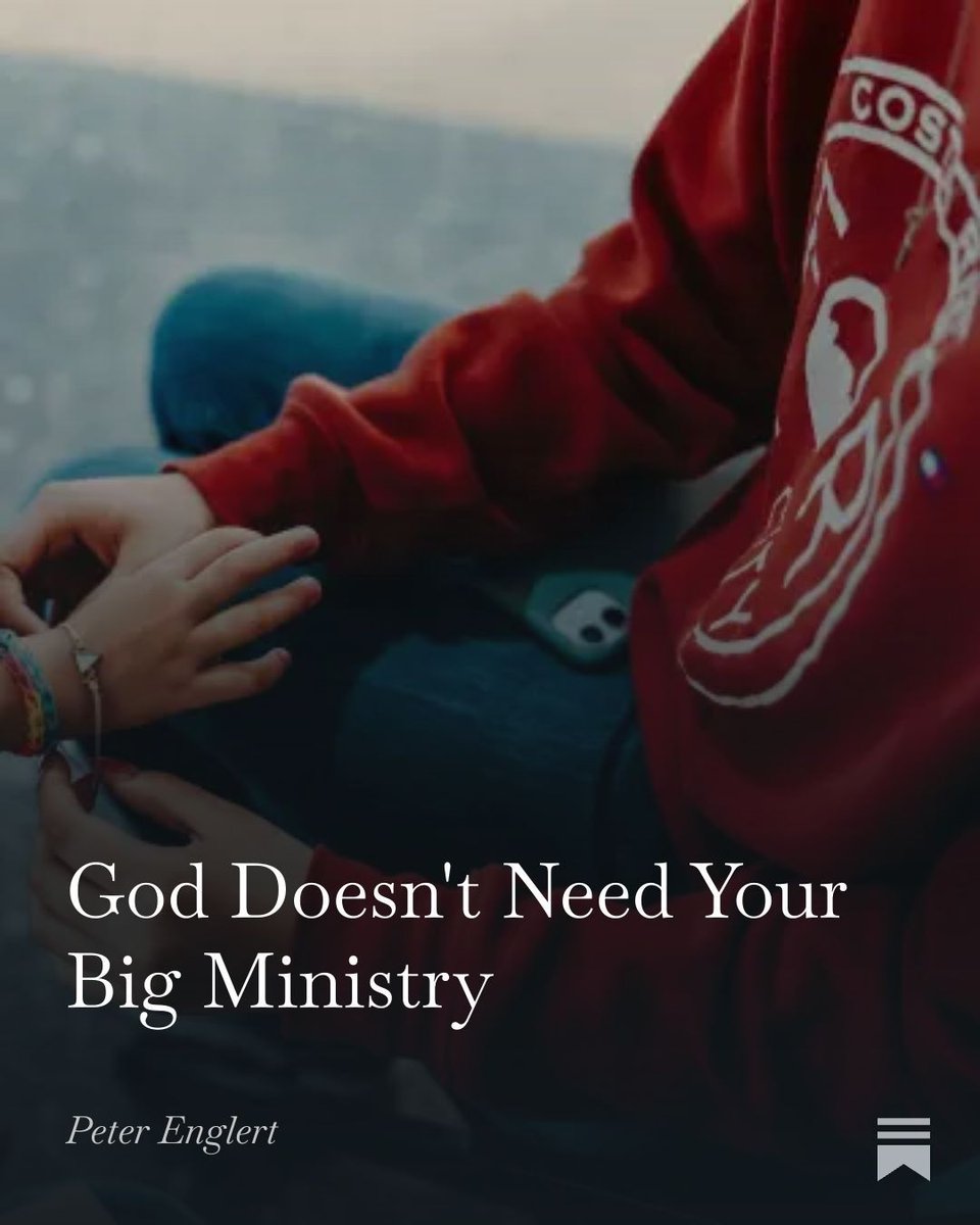 pdenglert's tweet image. God doesn&apos;t need your big ministry. A few thoughts on faithfulness...open.substack.com/pub/pdenglert/…