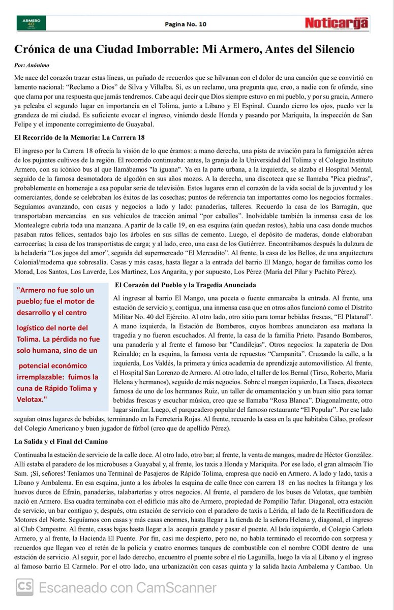 Este 13 de noviembre se conmemoran 40 años de la tragedia de Armero, una catástrofe que marcó la historia de Colombia. #Armero40Años