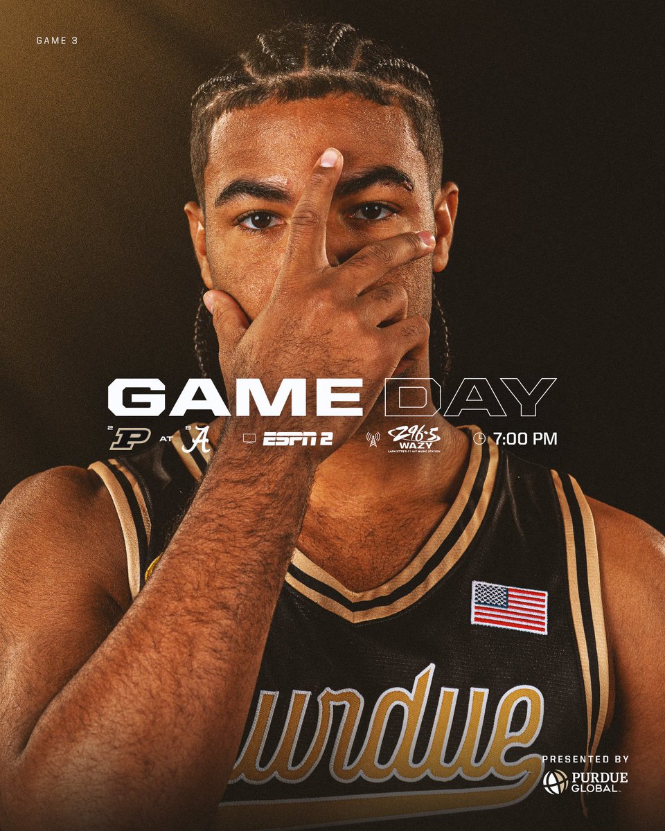 A great opportunity awaits us. 

🆚: [8] Alabama 
⏰: 7 p.m. ET
📍: Coleman Coliseum
📺: ESPN2
📻: Purdue Radio Network / WAZY.com
📊: Purdue.statbroadcast.com