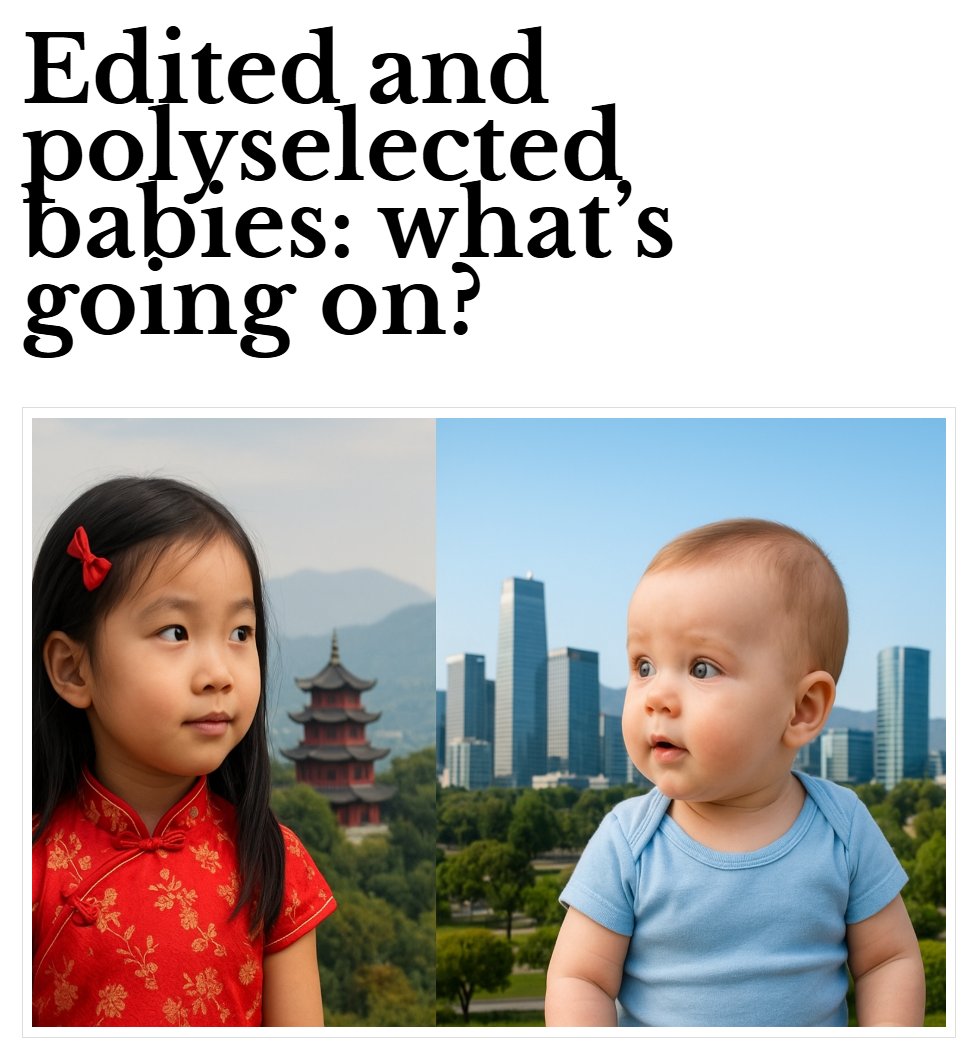 At the extreme frontiers of assisted reproduction: heritable editing and polygenic scores (link below)