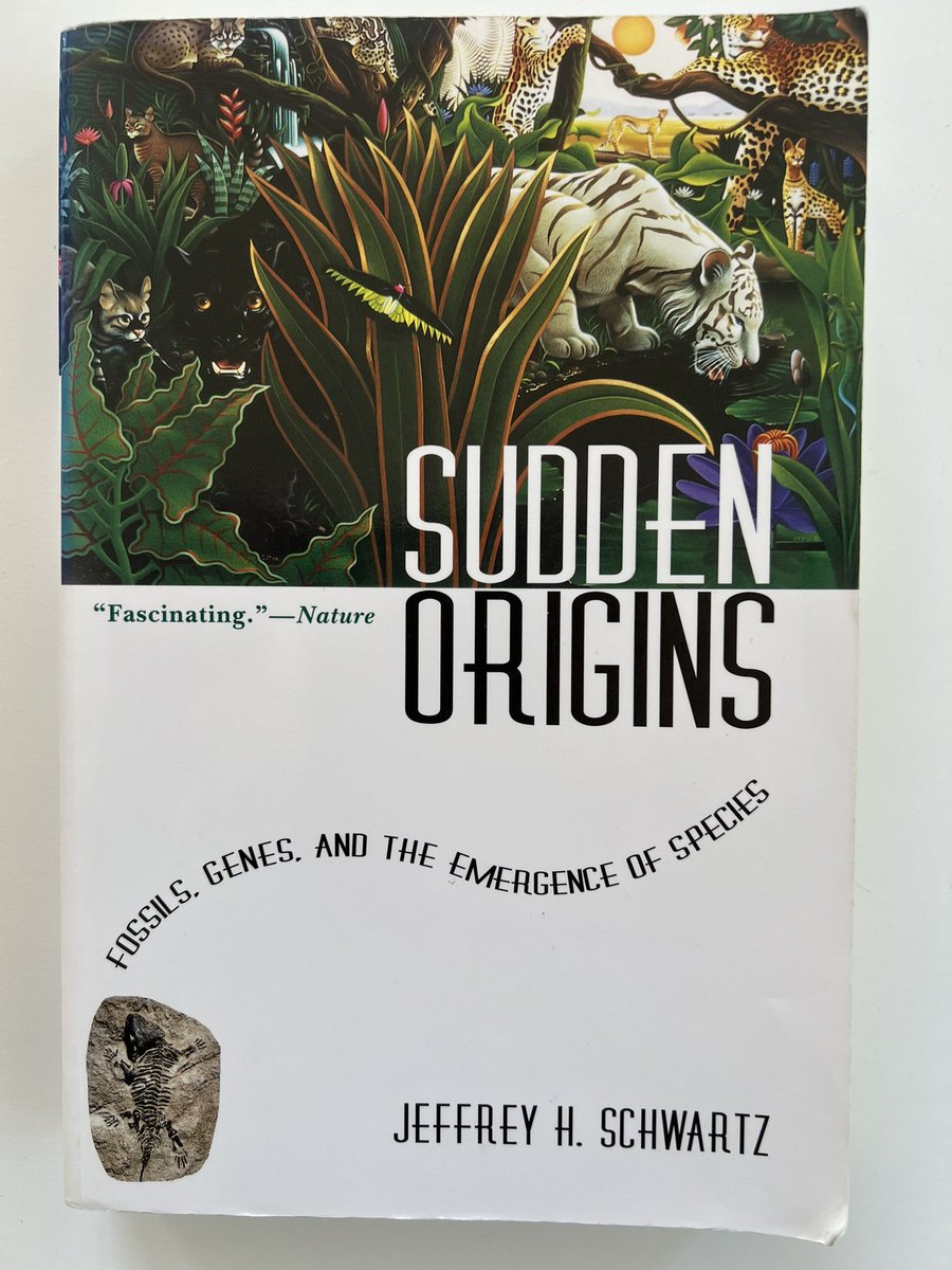 MikaelKrauze's tweet photo. Jeffrey H. Schwartz, "Sudden Origins: Fossils, Genes, and the Emergence of Species" (John Wiley and Sons, 1999) #book #throwbackthursdsy https://t.co/WjS0XngEqZ