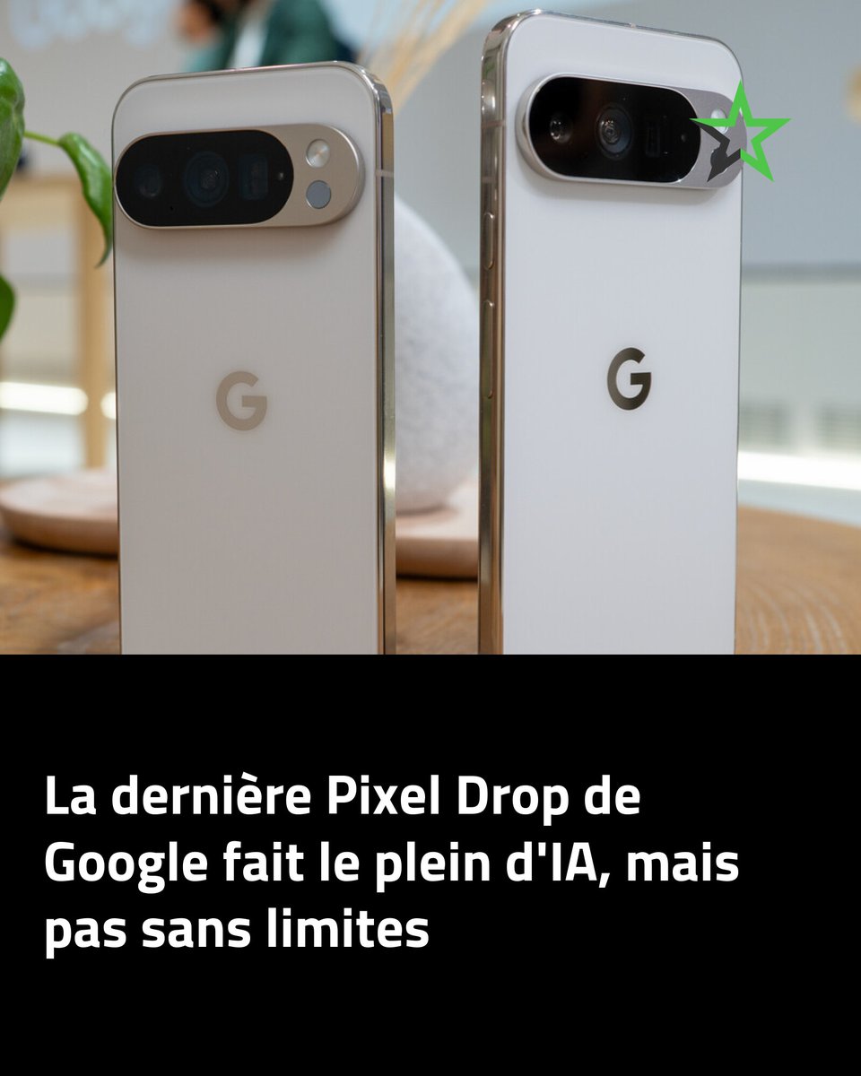 Pixel Drop : innovations IA, mais des restrictions ! 🔍 👉 l.lesnumeriques.com/Qko