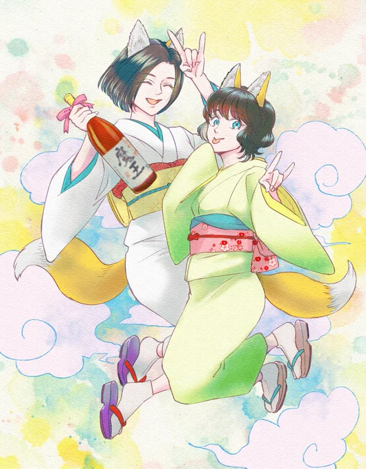 かおるさん( )の新刊の由貴ちゃんと青山ちゃんに大興奮してしまい三次創作させてもらいました(許可取得済み) この二人がどん坂さん陣営なの嬉しすぎるかわいすぎるW小姑概念……