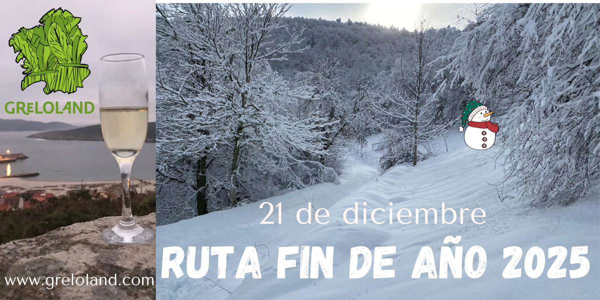 Este es el enlace para inscribirse en la ruta de fin de año, que será el 21 de diciembre.
greloland.com/es/evento/6779…
