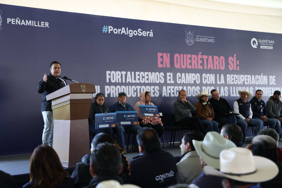 En Peñamiller seguimos sumando esfuerzos para que las familias vivan mejor. 💙

Hoy, el Gobernador Mauricio Kuri, entregó apoyos a productoras y productores de maíz y frijol afectados por las fuertes lluvias de octubre.

#CONTIGO #QroNosMueve