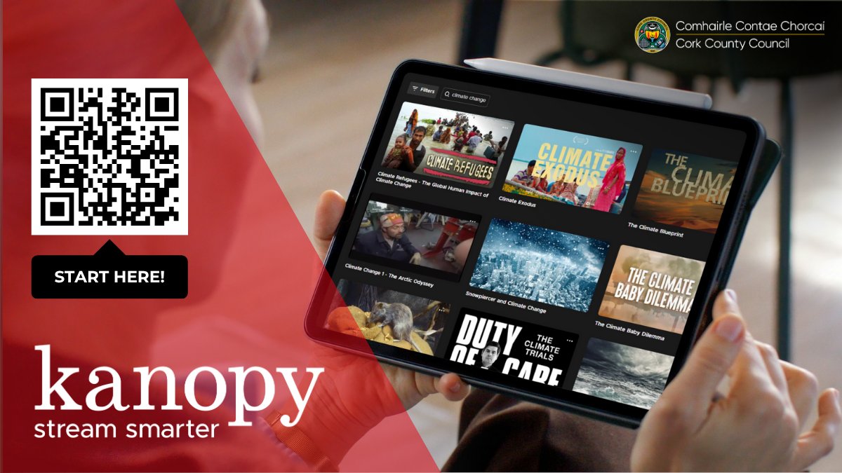 corkcolibrary's tweet image. 🌍 Want to learn more about how you can #MakeOneChange towards a greener, more sustainable planet? Well, your library membership gives you FREE access to some powerful learning tools:

🎬 Kanopy lets you stream thought-provoking documentaries that explore climate science,