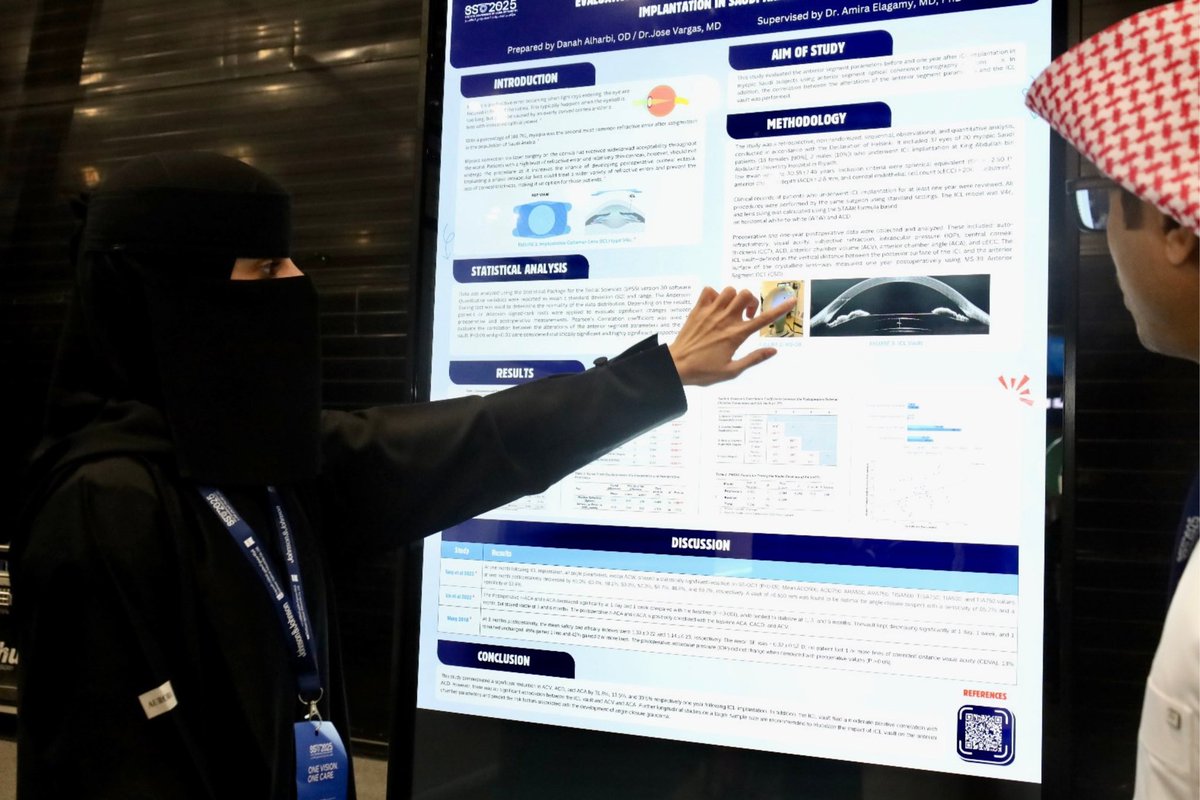Danah_S4's tweet photo. Honored to take part in the #10th_Saudi_Optometry_Conference by presenting my scientific poster and discussing its findings.

Also to be part of the ODs Future Competition and Myopia Arabia initiative👁️…

#SSO2025 https://t.co/CuZaTexd8e