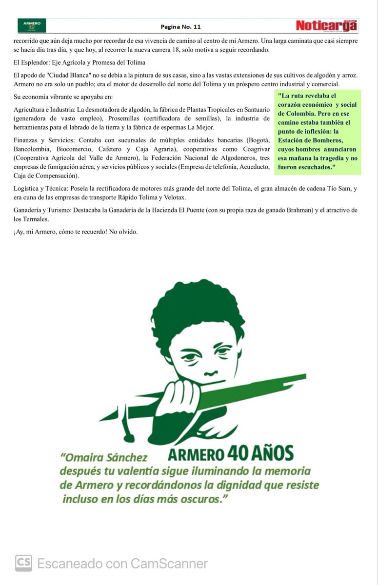 Este 13 de noviembre se conmemoran 40 años de la tragedia de Armero, una catástrofe que marcó la historia de Colombia. #Armero40Años