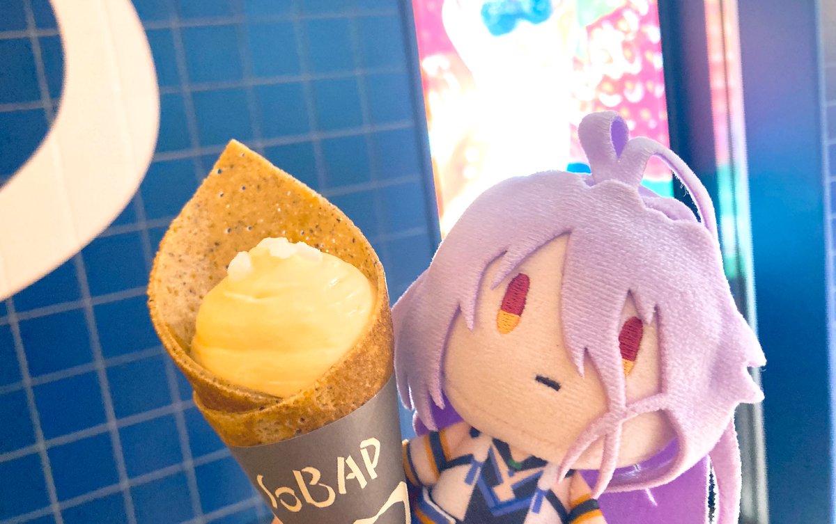 この前のドームシティ遠征の帰りにたべたこの小さいクレープの味が忘れ