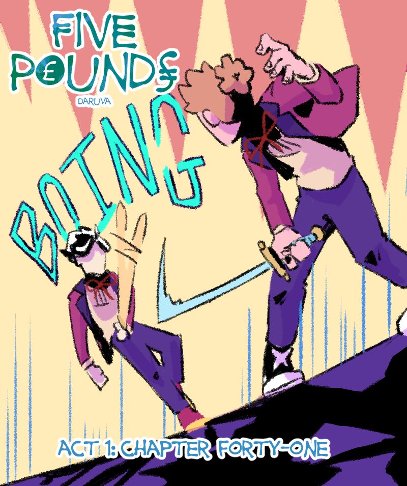 Five Pounds chapter 41! Deathly knife fight! 

English: webtoons.com/en/canvas/five… 

Español: webtoons.com/es/canvas/cinc…

#webtoon #webcomic #webtooncanvas