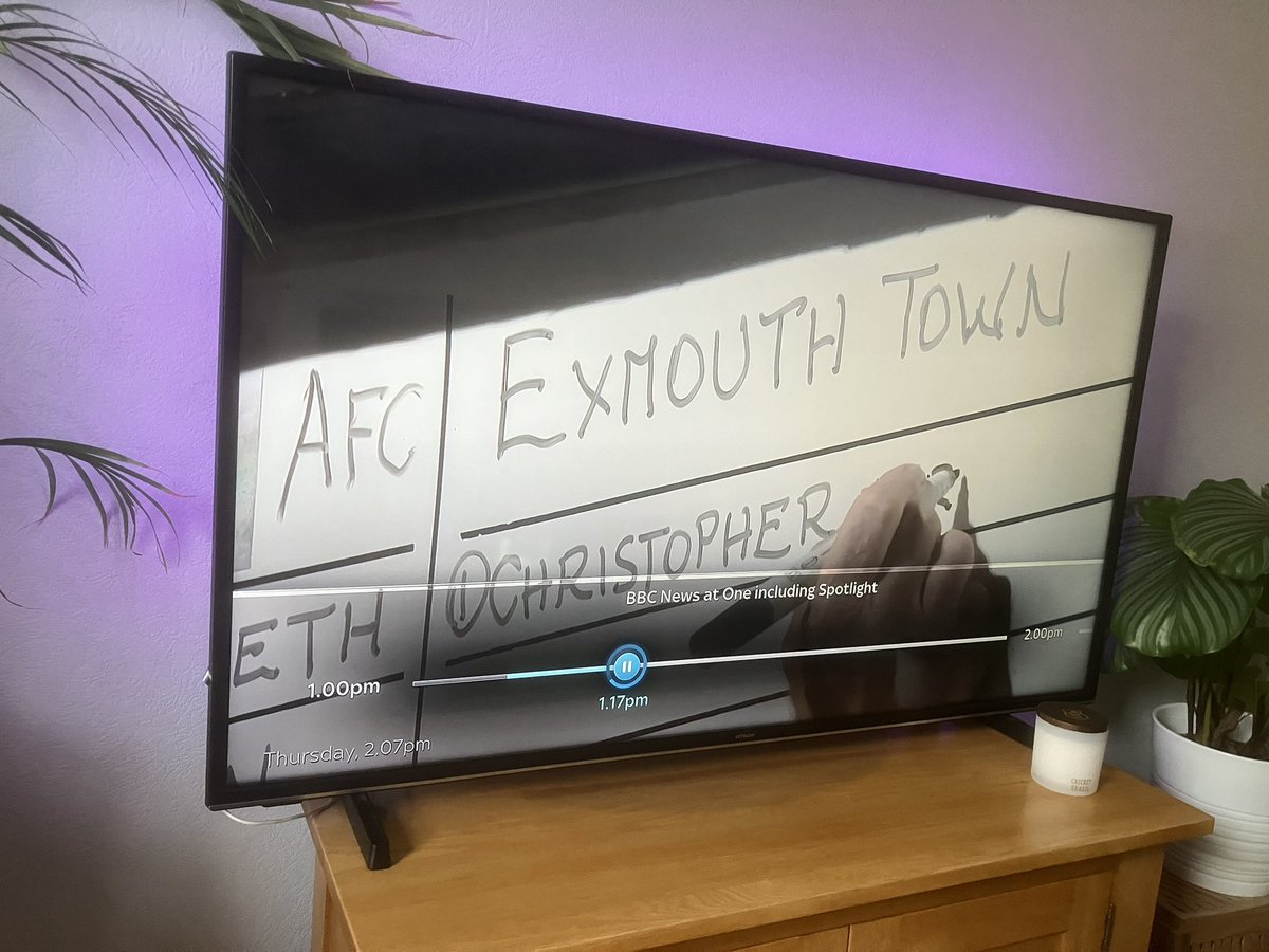 Cook209Martin's tweet image. Chrissy Wright Wright Wright @ExmouthTown_FC on Tv the real big news @BBCNews today Utt