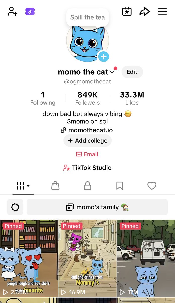 mackless_'s tweet image. 🚨🚨5 months of $MOMO recap🚨🚨

Our beloved @ogmomothecat turned 5 months old today! 🥳 

Like I do every month, let’s dive into the progress we’ve made and what’s top of mind for the team

First, some month-over-month (MoM) metric updates:
- TikTok: 697k followers/27.3m likes…