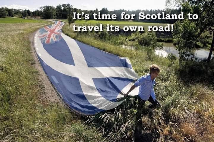 jakeq9170's tweet image. “It’s time for Scotland to travel its own road!” - Tired of following Westminster’s failed policies? Brexit, austerity, Tory cuts. Scotland voted Remain, yet dragged out of EU. Time to chart our own course. Independence = freedom to choose. 🏴󠁧󠁢󠁳󠁣󠁴󠁿🛤️ #ScotRef